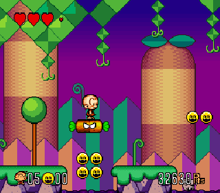 Screenshot Thumbnail / Media File 1 for Super Genjin 2 (Japan) [En by Gaijin v1.0] (~Super Bonk 2)
